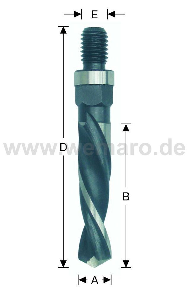 Olivenbohrer HSS-E, M-10 AG 12x30/72 mm links, DF